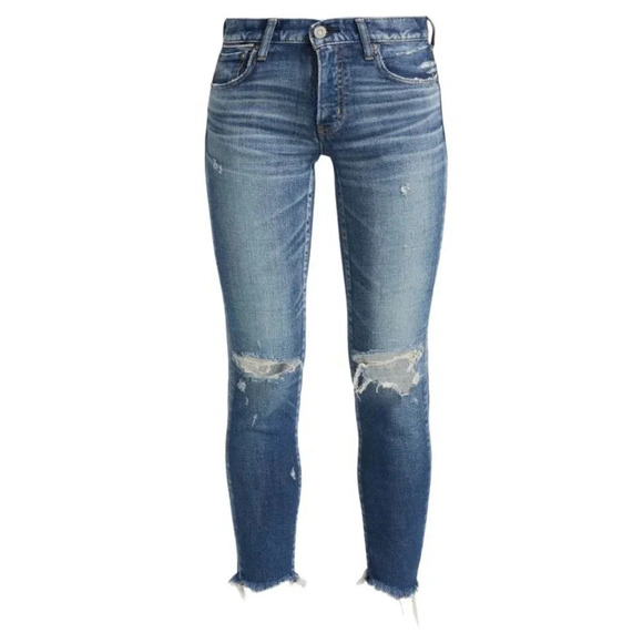 MOUSSY VINTAGE Ingraham Skinny Denim Jeans Dark Blue Size 25 - Picture 1 of 14